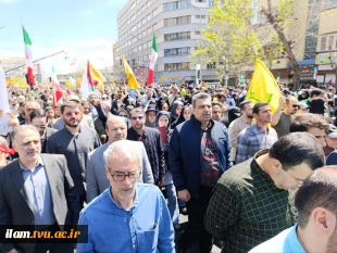 حضور پر شور دانشگاهیان دانشگاه فنی و حرفه‌ای در راهپیمایی روز جهانی قدس
 5