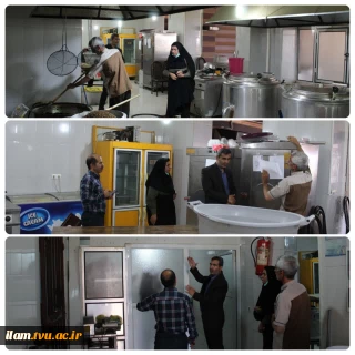 بازدید رئیس دانشگاه فنی و حرفه‌ای استان ایلام از سلف‌سرویس مرکزی