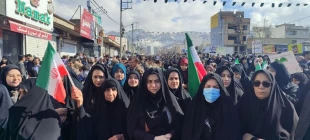 حضور  دانشگاهیان دانشگاه ملی مهارت استان ایلام در راهپیمایی ۲۲ بهمن 2