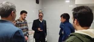 بازدید نماینده‌ دفتر بازرسی و پاسخگویی به شکایات وزارت علوم، تحقیقات و فناوری از سلف‌سرویس (غذاخوری) و خوابگاه‌ دانشجویی دانشگاه ملی مهارت استان ایلام  12