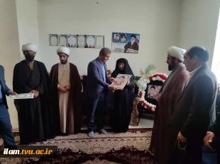 دیدار کارکنان دانشگاه ملی مهارت واحد استان ایلام با خانواده معزز شهید مهدی‌پور در بخش شباب 6