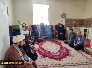 دیدار کارکنان دانشگاه ملی مهارت واحد استان ایلام با خانواده معزز شهید مهدی‌پور در بخش شباب 8