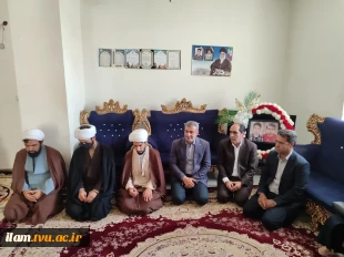 دیدار کارکنان دانشگاه ملی مهارت واحد استان ایلام با خانواده معزز شهید مهدی‌پور در بخش شباب 9
