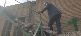 بازدید رئیس دانشگاه ملی مهارت و مدیران ستادی از فضاهای آسیب‌دیده جنگ سوم تحمیلی دانشکده ملی مهارت ولیعصر(عج)
 5