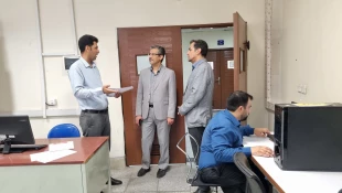 بازدید معاون آموزشی دانشگاه از آموزشکده شهید شمسی پور تهران و روند برگزاری آزمون علمی و عملی (PE) جذب هیأت علمی
 7