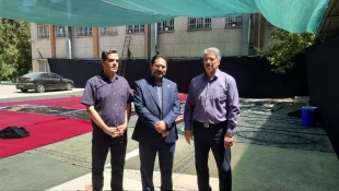 بازدید میدانی دکتر زمانی از روند آماده‌سازی مراکز جهت میزبانی از زائران مراسم وداع و تشییع رهبر شهید
 5