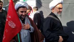 برپایی موکب خدمت‌رسانی دانشگاهیان دانشگاه ملی مهارت در مسیر وداع با رهبر شهید 2