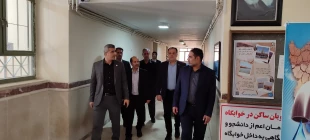 بازدید معاون فرهنگی و دانشجویی و مدیرکل حوزه ریاست و روابط عمومی دانشگاه ملی مهارت از موکب اربعین و آموزشکده‌های پسران و دختران ایلام
 9